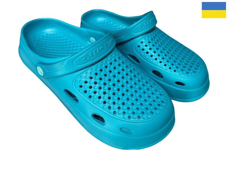 Кроксы Rai shoes (36-41) Сабо 8 бірюза (лето)