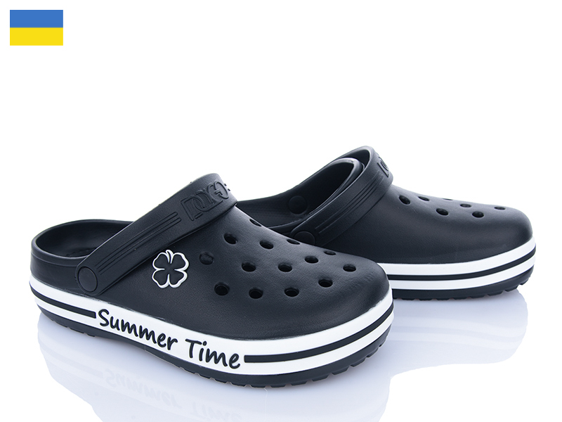 Кроксы Roks (36-41) Dago 417 чорний (лето)