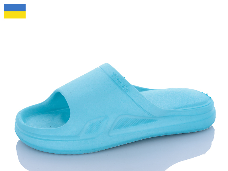 Шлепанцы Alex (36-41) C11 мякі бірюза (лето)