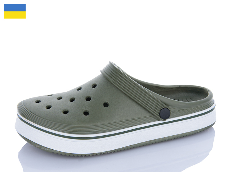 Кроксы Dago (41-46) Верта M5001 зелений (лето)