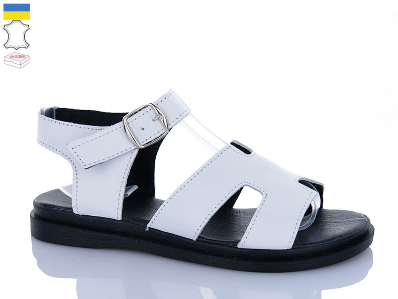 Босоножки Garti (36-40) 0194 білий шк. (лето)