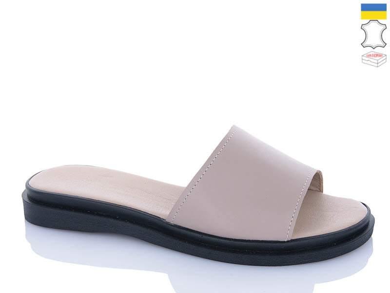 Шлепанцы Garti (36-40) 97 беж шкіра (лето)