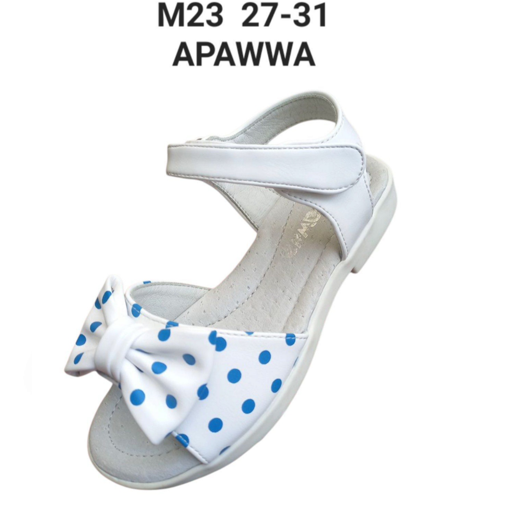 Босоножки DvaClibee (27-31) Apa-M23 white (лето)