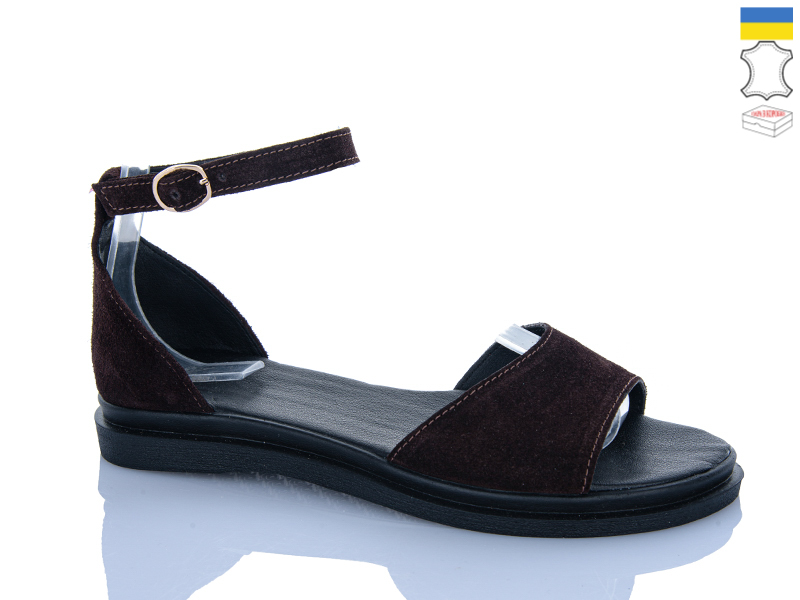 Босоножки Garti (36-40) 82 коричневий замш (лето)