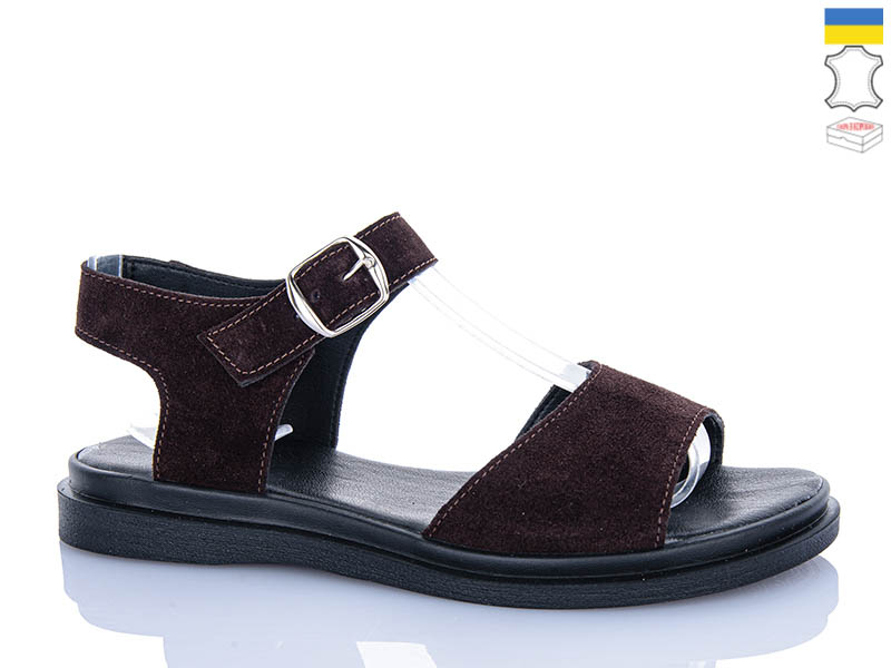 Босоножки Garti (36-40) 140 коричневий замш (лето)