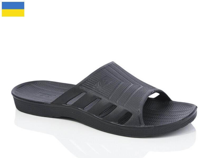 Шлепанцы DeMur (40-45) DS108 чорний (лето)