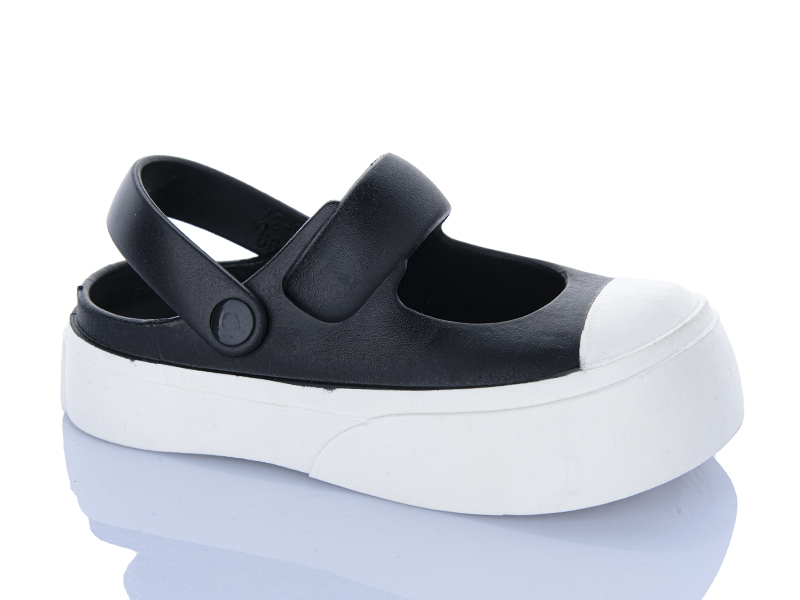 Кроксы ABA (36-41) 9999 black (лето)