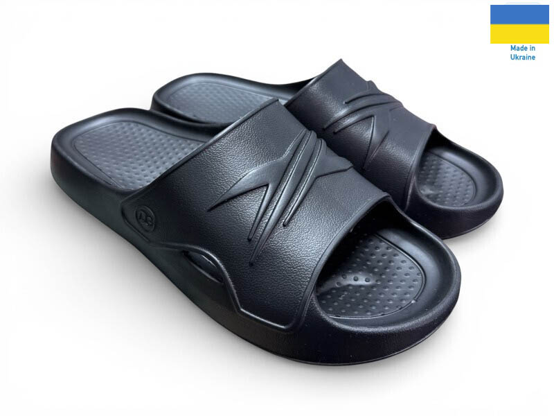 Шлепанцы Rai shoes (41-46) 140 чорний (лето)