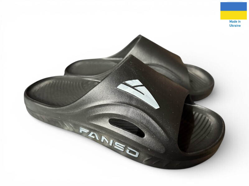 Шлепанцы Rai shoes (41-44) 508-010 чорний (лето)