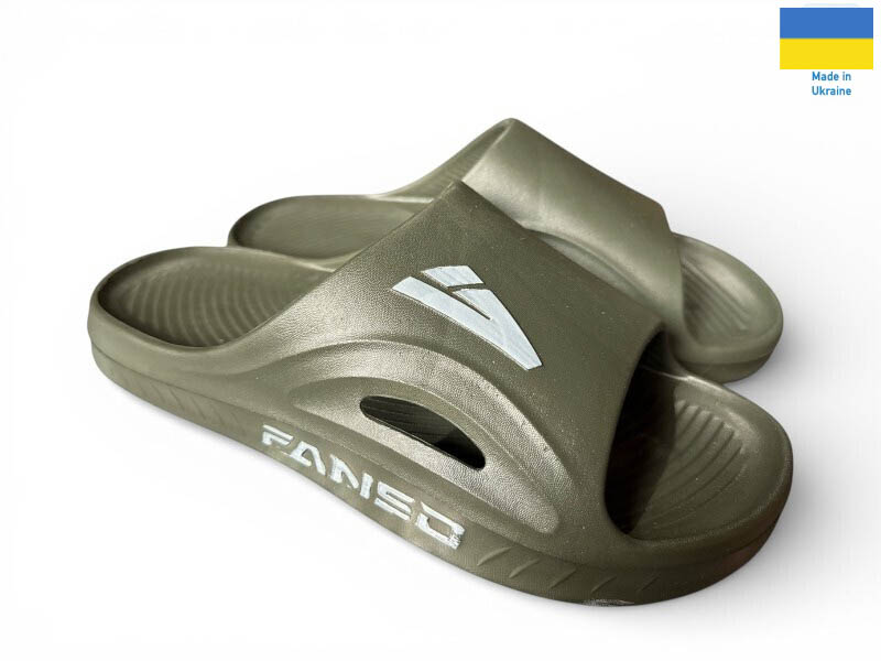 Шлепанцы Rai shoes (41-45) 508-017 хакі (лето)