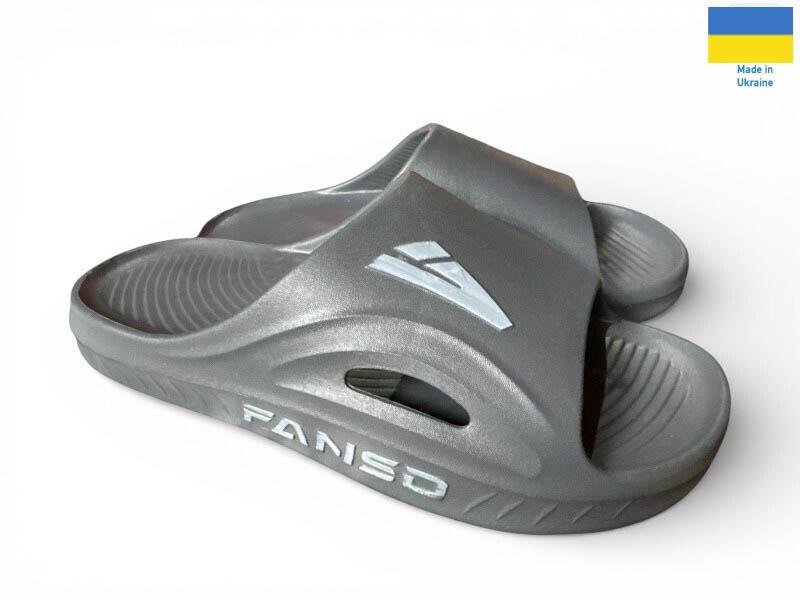Шлепанцы Rai shoes (41-45) 508-018 сірий (лето)