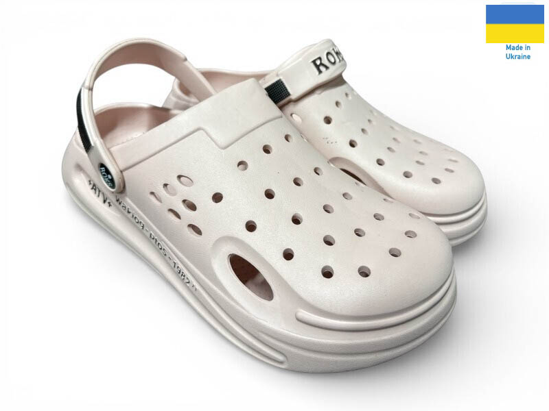 Кроксы Rai shoes (37-40) 517-013 рожевий (лето)