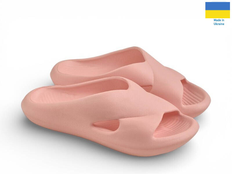 Шлепанцы Rai shoes (36-41) DS73 персик (лето)