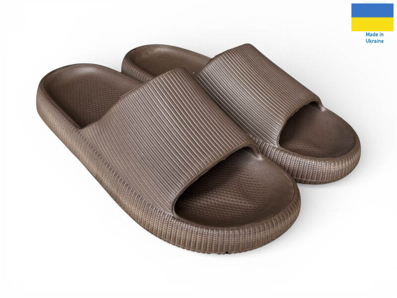 Шлепанцы Rai shoes (36-41) С88 шоколадний (лето)
