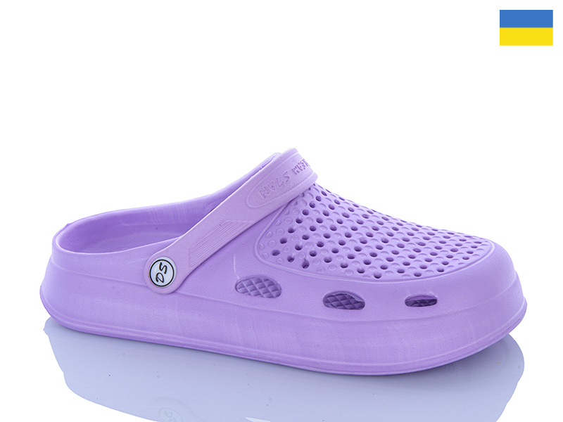 Кроксы Inblu (36-41) Сабо N8 бузковий (лето)