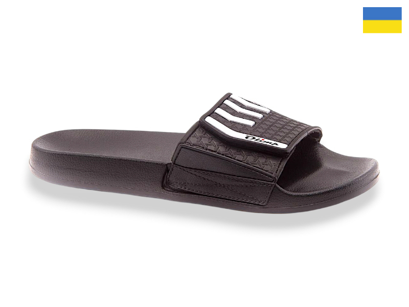 Шлепанцы Rai shoes (40-46) M211 чорний (лето)