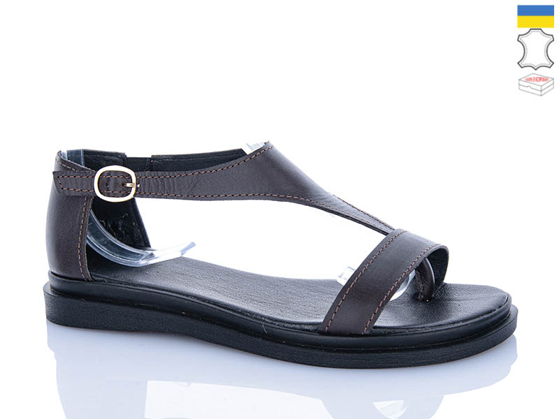 Босоножки Garti (36-40) 922 коричневий шк. (лето)