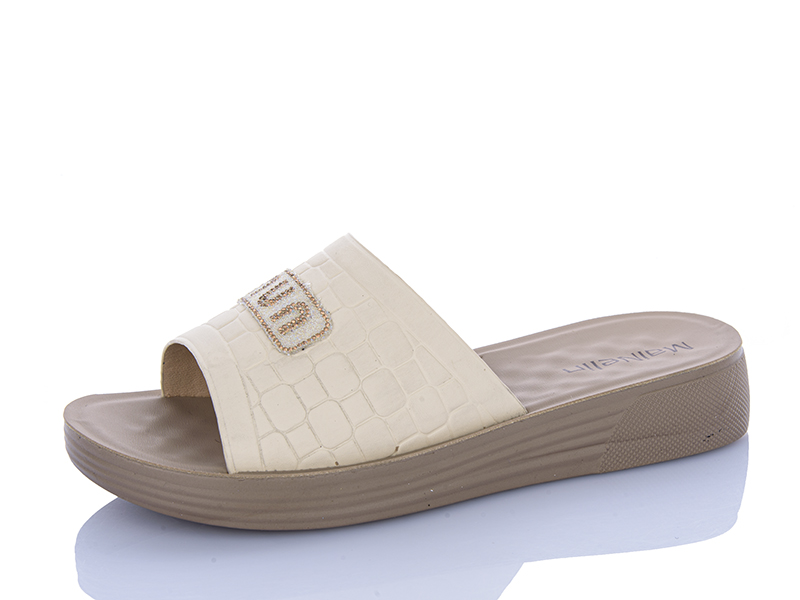 Шлепанцы Mainelin (37-42) 2506 beige (лето)