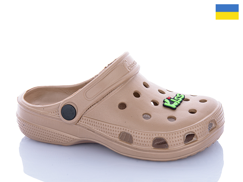 Кроксы Inblu (30-35) 017 кофе (лето)