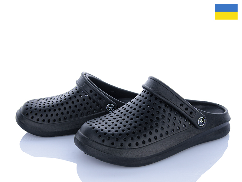 Кроксы Inblu (41-46) 504 чорний (лето)