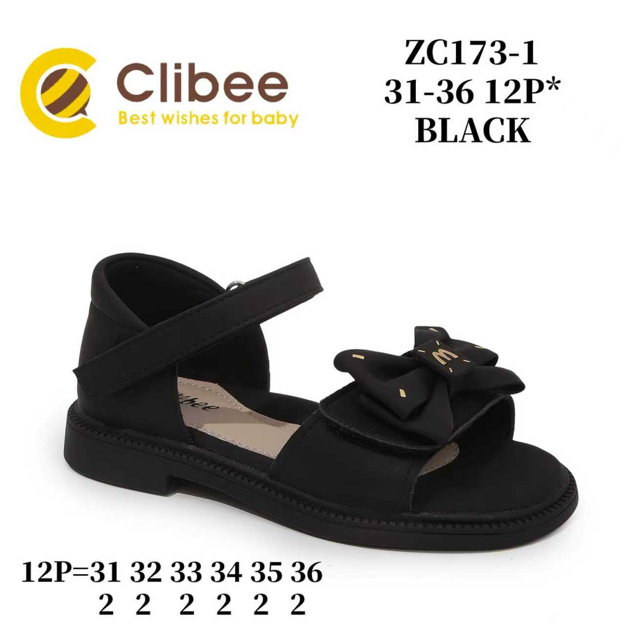Босоножки DvaClibee (31-36) Ap-ZC173-1 Black (лето)