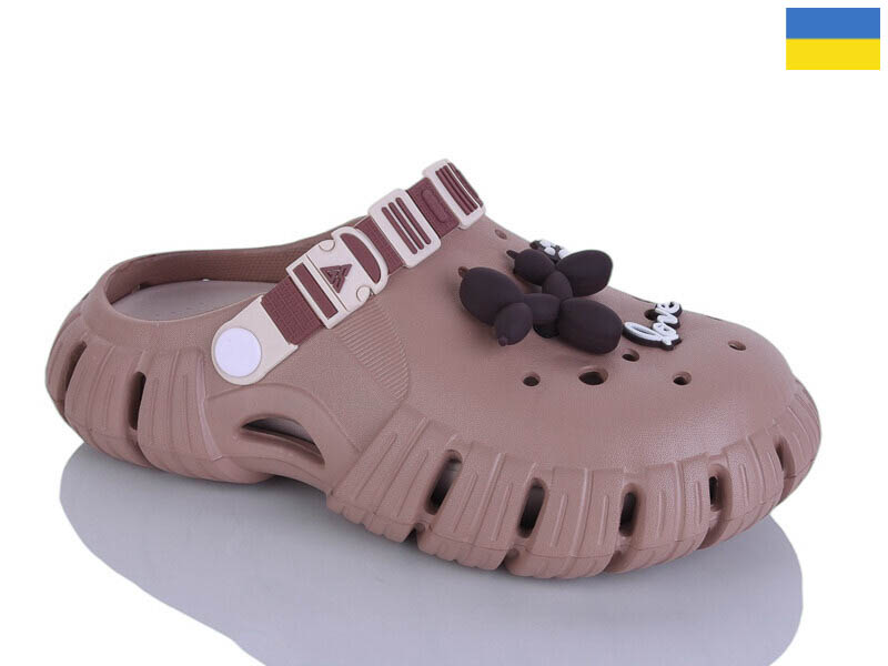 Кроксы Malibu (36-40) 677 нюдовий-раф (лето)