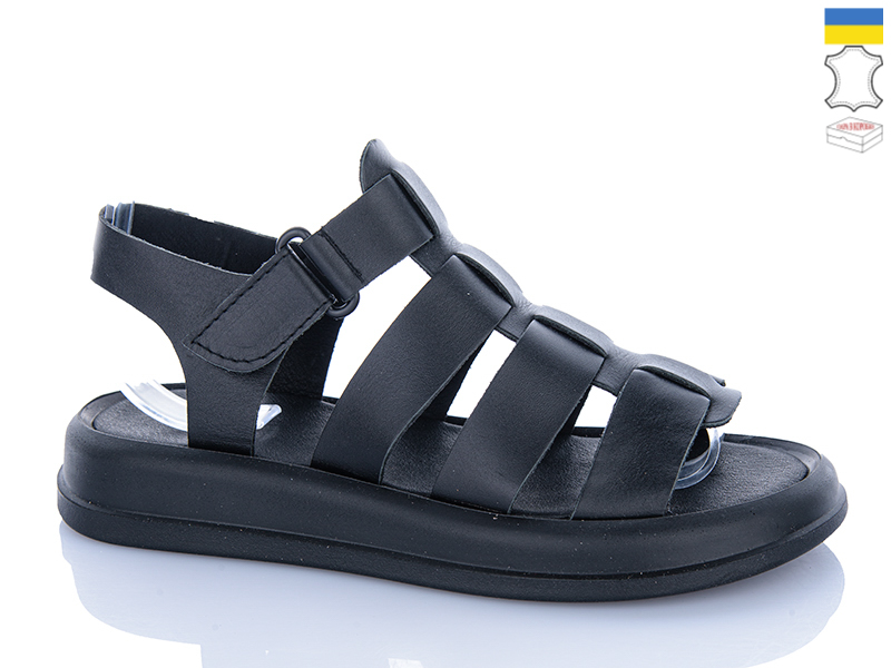 Босоножки Sali (37-41) 263 чорний к чор-п. (лето)