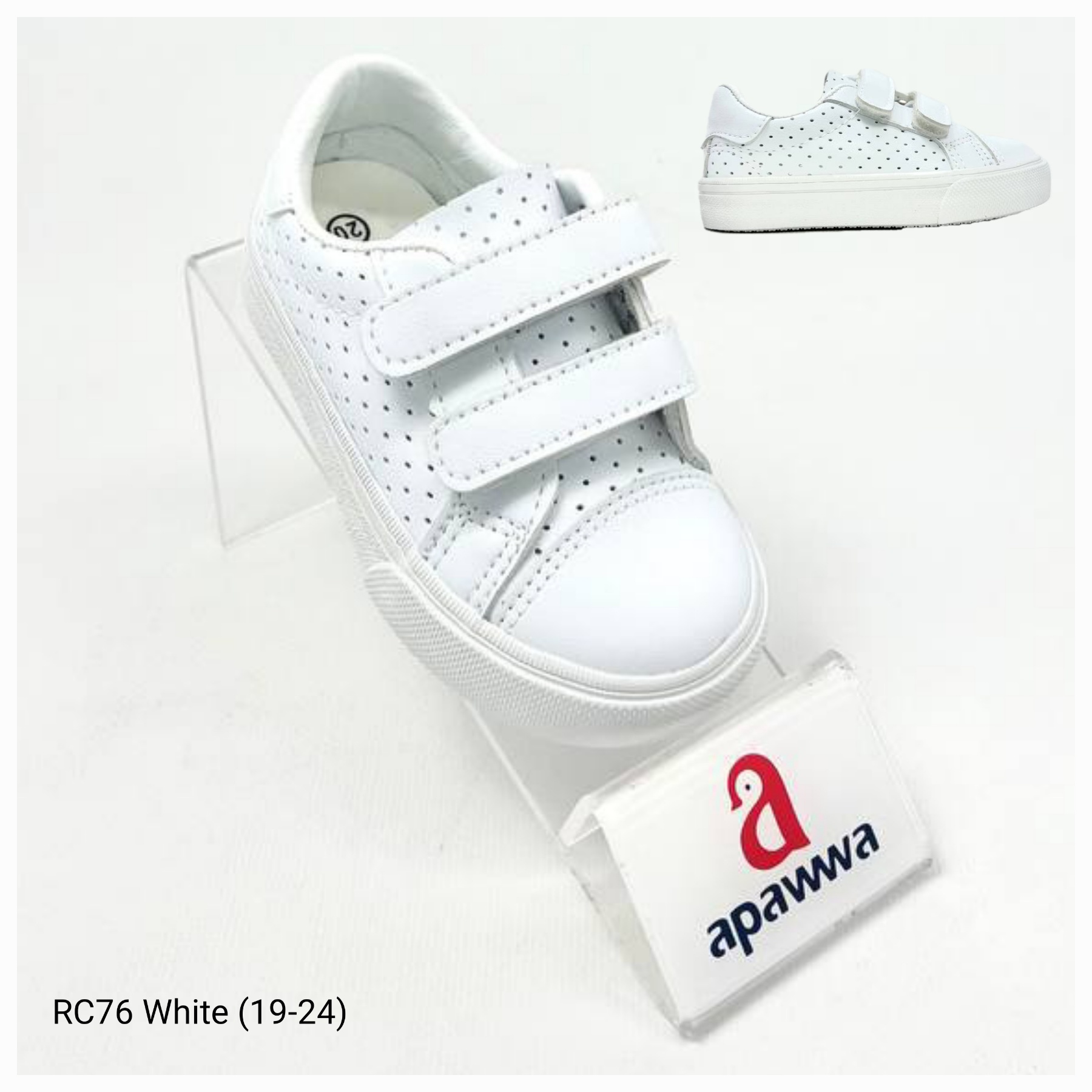Кеды DvaClibee (19-24) Ap-RC76 white (деми)