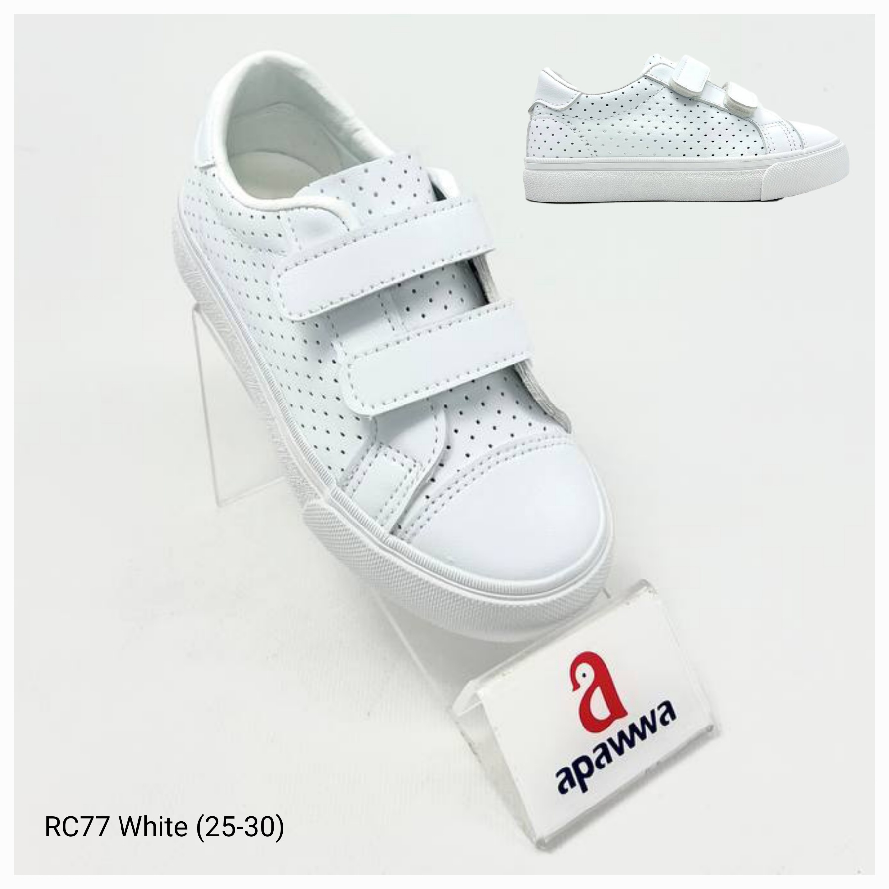 Кеды DvaClibee (25-30) Ap-RC77 white (деми)