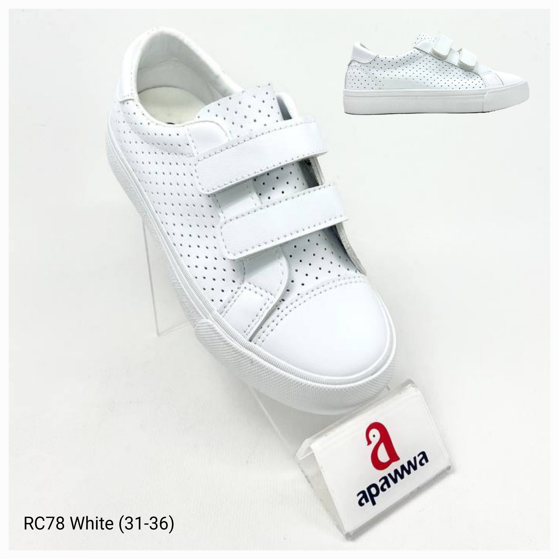Кеды DvaClibee (31-36) Ap-RC78 white (деми)