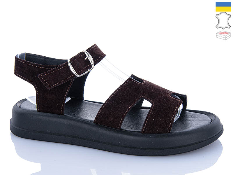 Босоножки Garti (36-40) 2194 корич замш (лето)