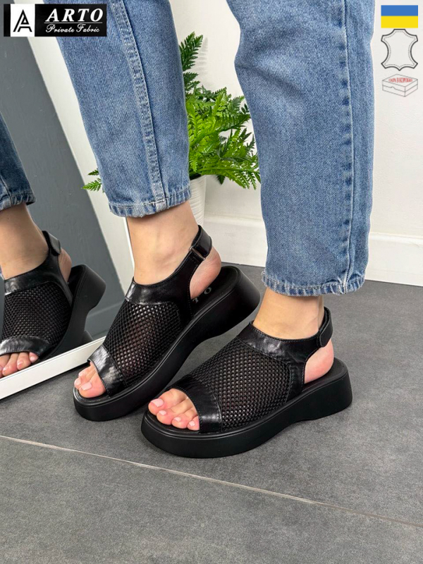 Босоножки Arto (36-41) 155 ч-к (лето)