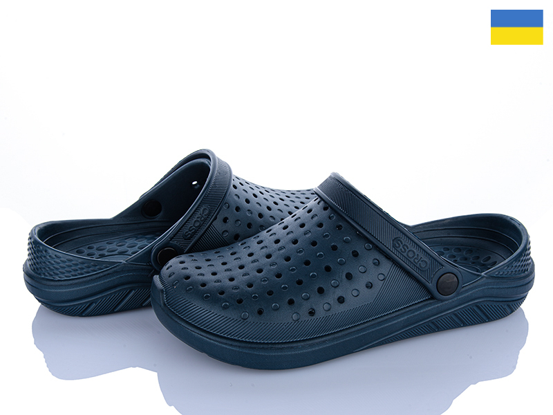Кроксы Vladimir (40-45) Cross 025 т.синій (лето)