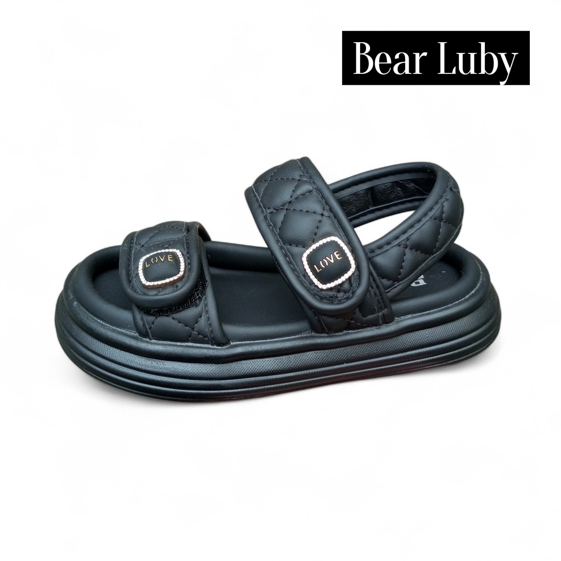 Босоножки DvaClibee (27-32) Bear Luby 24729B black (лето)