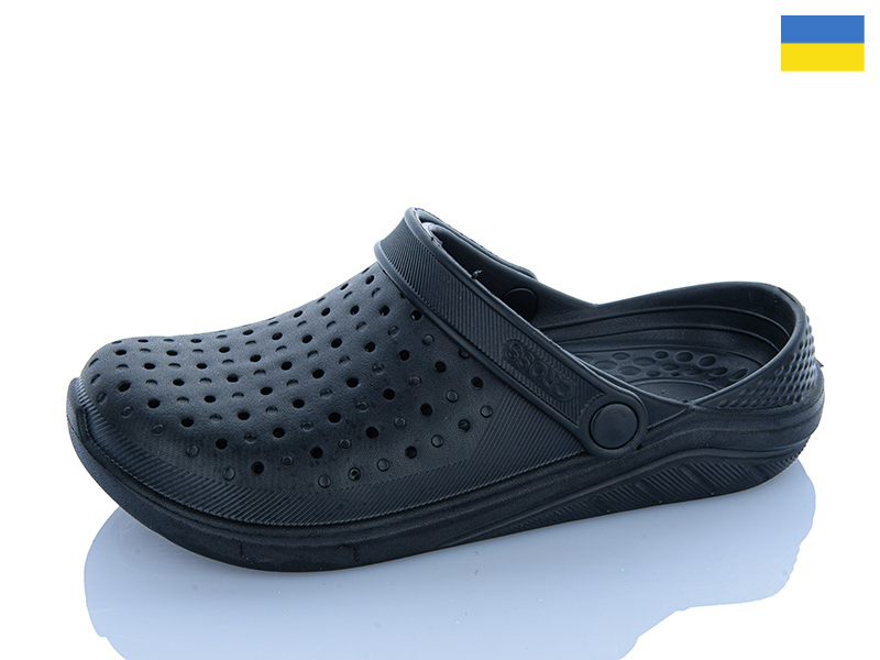 Кроксы Inblu (40-45) 025 чорний-old-1 (лето)