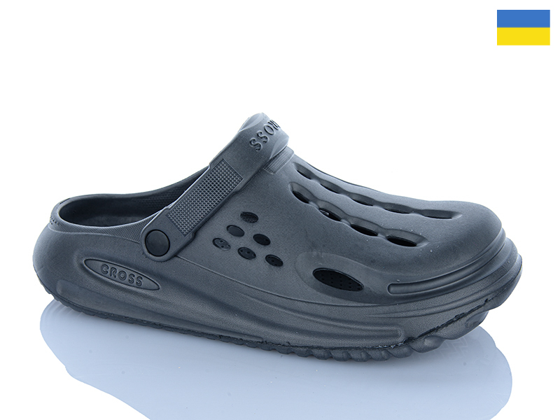 Кроксы Sanlin2 (40-45) 026 т.сірий (лето)