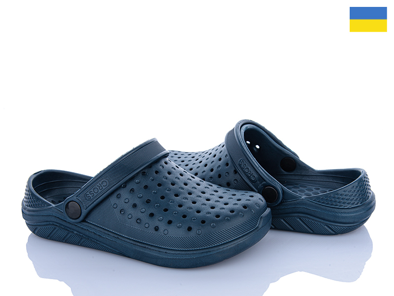 Кроксы Vladimir (36-41) Cross 025-1 т.синій (лето)