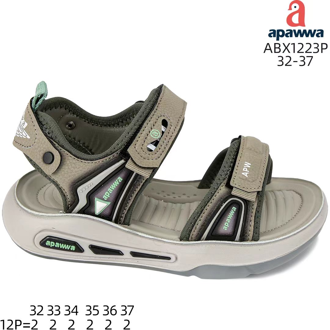 Босоножки DvaClibee (32-37) AM-ABX1223 khaki (лето)