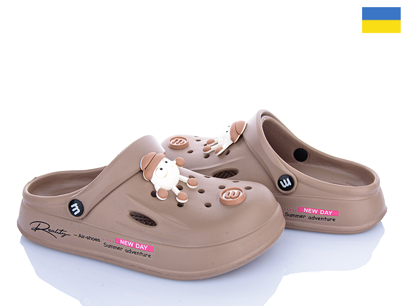 Кроксы Inblu (36-41) 108 мокко (лето)