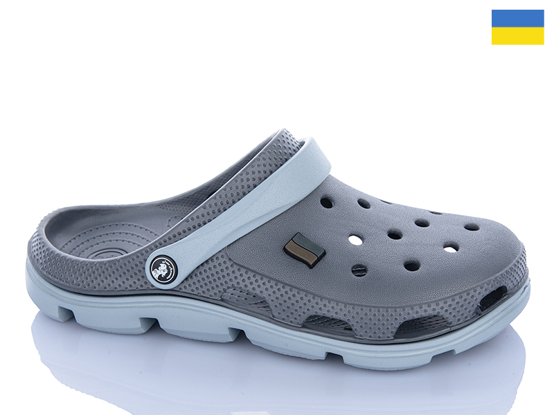 Кроксы Dago (41-46) Крокси M368 сірий (лето)