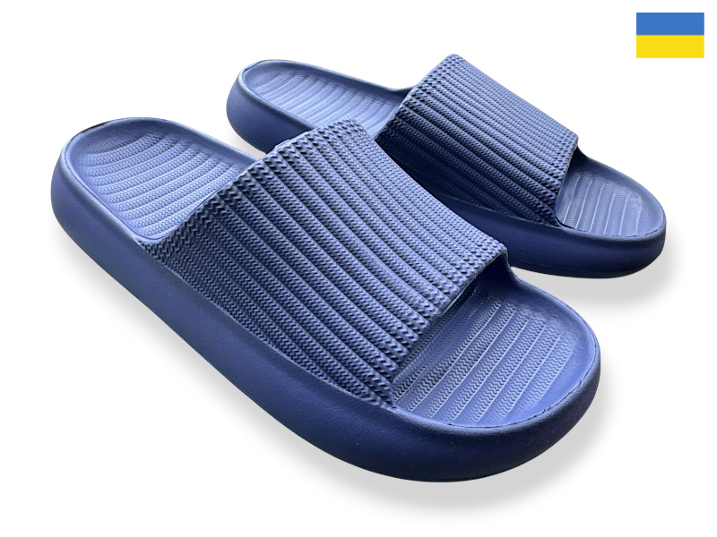 Шлепанцы Rai shoes (36-41) C107 синій (лето)