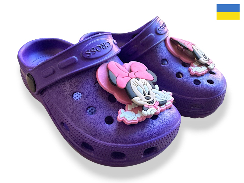 Кроксы Rai shoes (24-29) H3 бузковий (лето)
