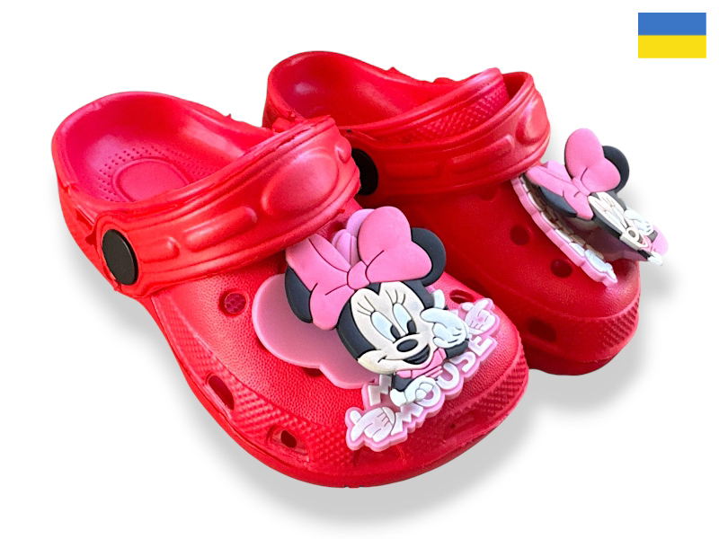Кроксы Rai shoes (24-29) H3 червоний (лето)