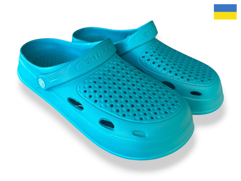 Кроксы Rai shoes (36-41) Сабо 8 бірюзовий (лето)
