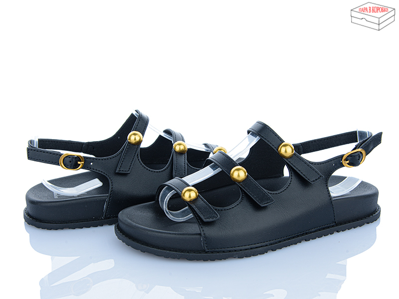 Босоножки Мир (36-41) 4435-ST-JZ03 black (лето)