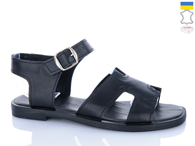 Босоножки Garti (36-40) 4494 чорний шк. (лето)
