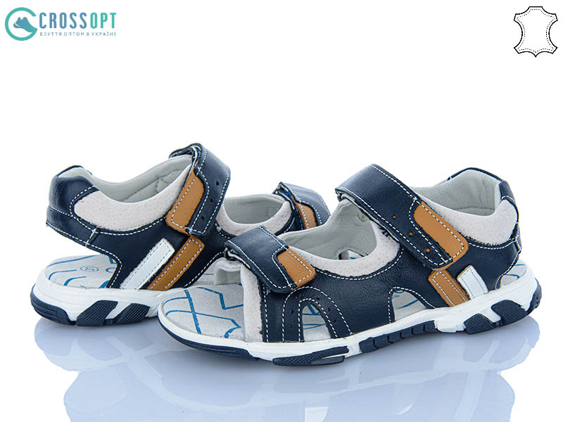 Босоножки CrossOpt (31-36) Z625 blue-camel (лето)