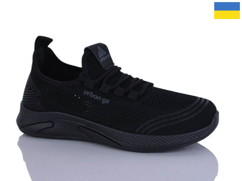 Кроссовки DeMur (36-41) 6733 чорний (лето)