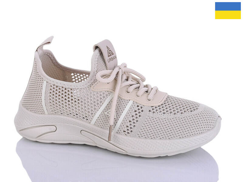 Кроссовки DeMur (36-40) 6734 бежевий (лето)