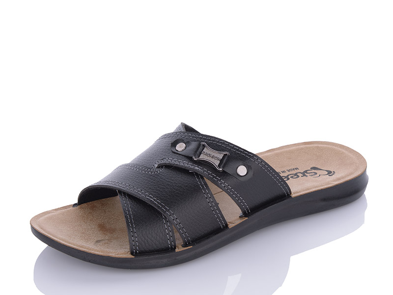 Шлепанцы DeMur (41-46) MKD6007 black (лето)